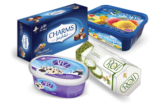 Al-Arz take-home packs: Charms box, Scoops tubs and Roll packs