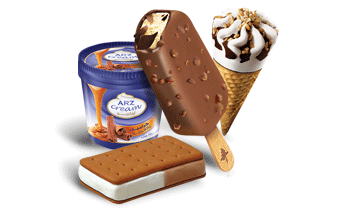 Al-Arz single-serve ice cream lineup: bars, cones and sandwiches